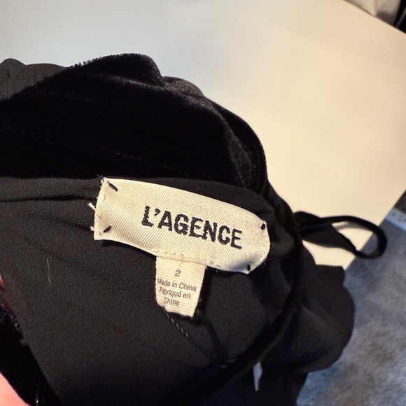 L’AGENCE Velvet midi dress size 2 - Picture 5 of 9